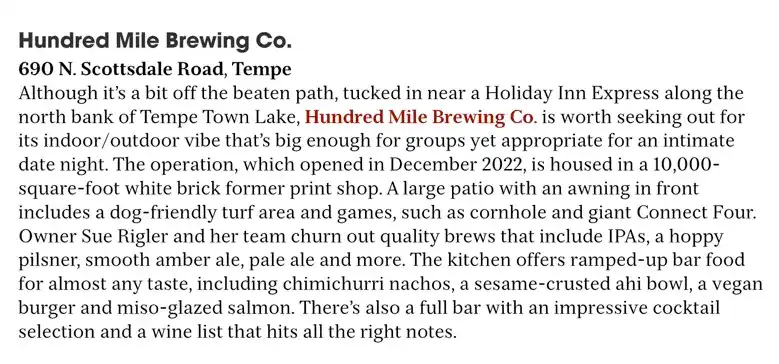 Best Bars & Breweries in Tempe - New Times
