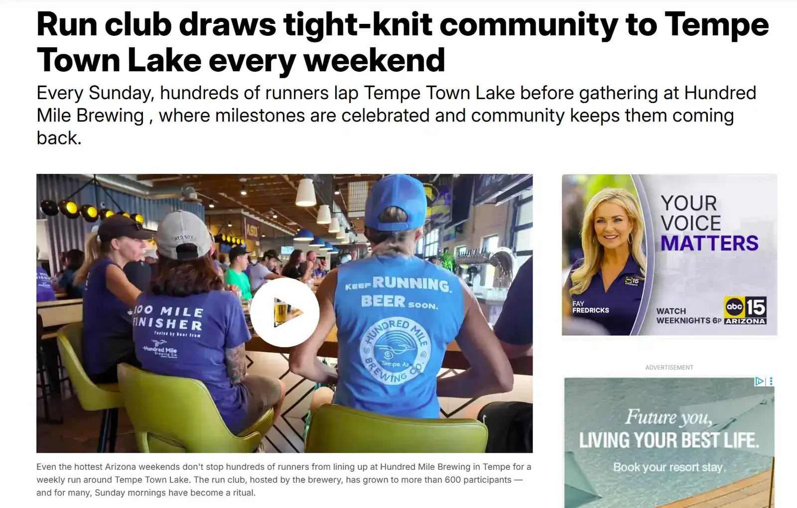 Run club draws tight-knit community to Tempe Town Lake every weekend
